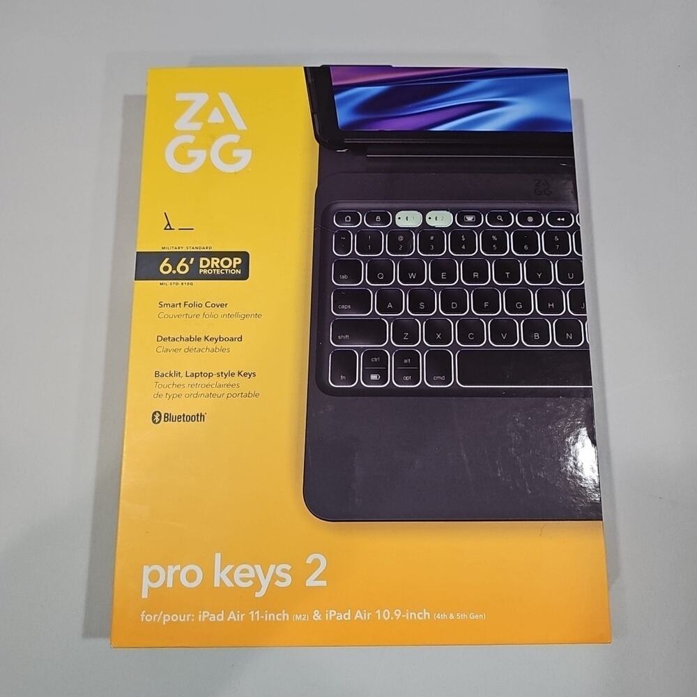 ZAGG Pro Keys 2 iPad Air 11" (M3)/ Air 11" (M2)/ iPad Air 10.9" (4th & 5th Gen)